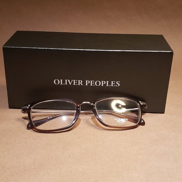Oliver Peoples Eyeglasses Boxley OT/P Olive Tortoise/Pewter Japan 50[]21 143 - Picture 1 of 5